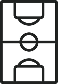 Football Field icon vector image. Suitable for mobile apps, web apps and print media.