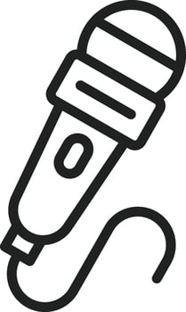 Microphone icon vector image. Suitable for mobile apps, web apps and print media.