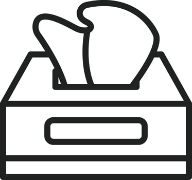 Tissue Box icon vector image. Suitable for mobile apps, web apps and print media.