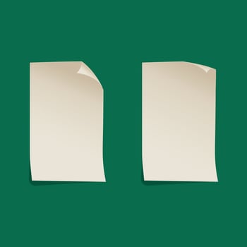 white paper sticker square rectangular page mockup vector