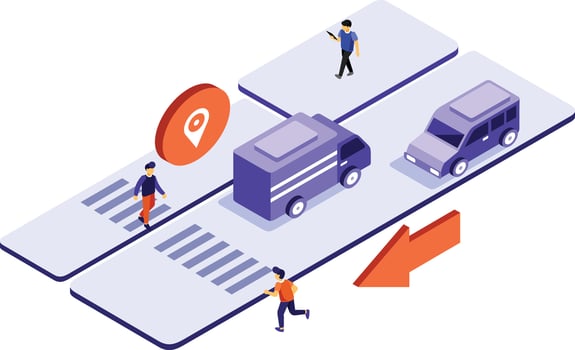 Isometric Highway Illustration vector
