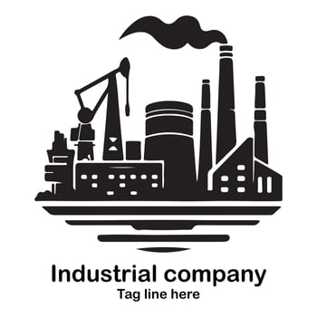 industrial logo design vector