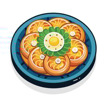 eomuk korean fish cake illustration vector