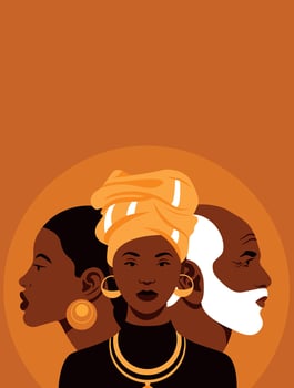 an African or Afro American adult man with a bandage on his arm holding a banner. vector