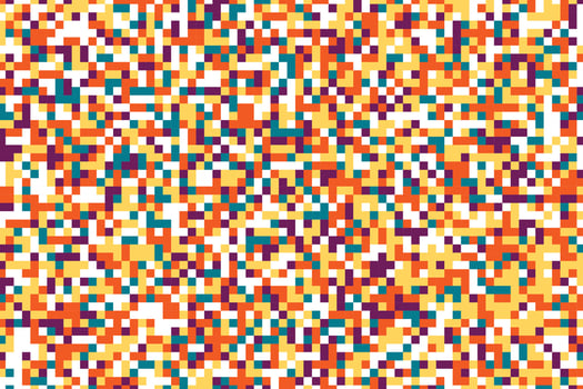 Seamless random squares, mosaic tiles pixelated, pixels colorful vibrant, vivid background pattern. blocks repeatable checker. tileable texture vector