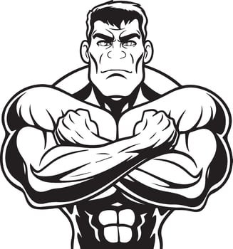 angry man silhouette vector