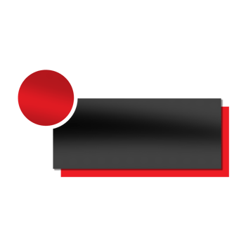 Black and Red empty blank sale tag or label On transparent Background png