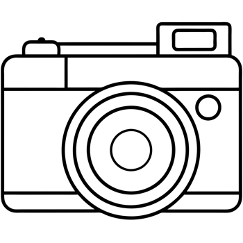 A minimalist camera cutouts png