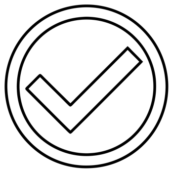 cutouts A bold checkmark png