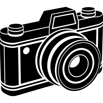 A minimalist illustration of camera cutouts png