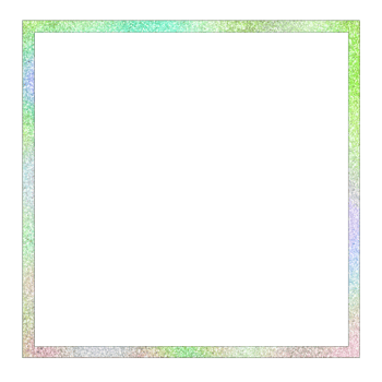 Colorful Glitter Square Frame on a Transparent Background png