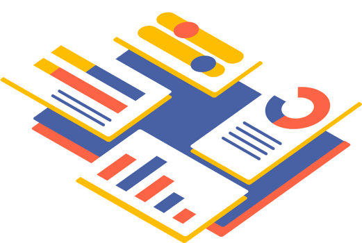 business analysis app dashboard isometric modern illustration png