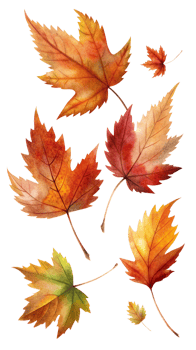 Whirling Leaves in the Fall Wind png