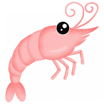 red cartoon shrimp png