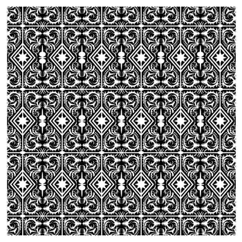 Indonesian Batik with Floral Backgrounds vector