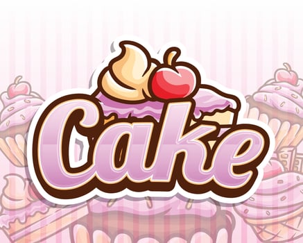 cake dessert eatery banner poster vector