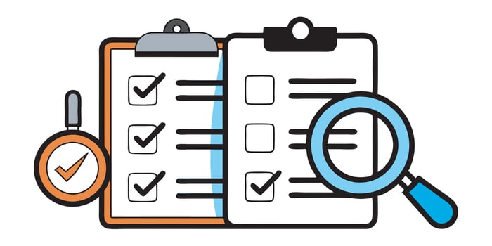 Quality Control Checklist Icon vector