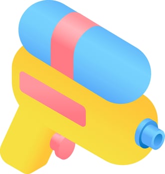 water gun illustration design vector