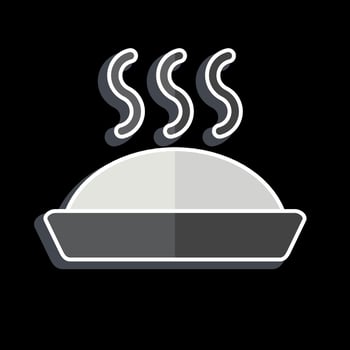 Icon Pie Cake. related to Breakfast symbol. glossy style. simple illustration vector