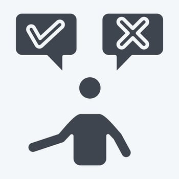 Icon Possibility. related to Choice symbol. glyph style. simple illustration vector
