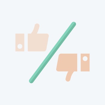 Icon Preference. related to Choice symbol. flat style. simple illustration vector