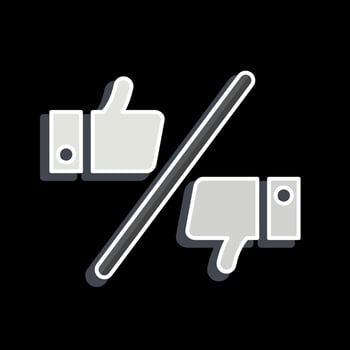 Icon Preference. related to Choice symbol. glossy style. simple illustration vector