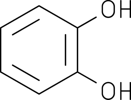 Catechol Line Icon vector