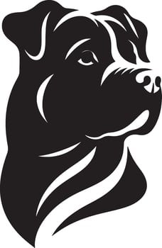 Dog silhouettes design with a white background vector