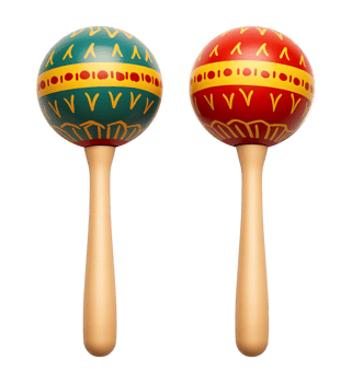 Maracas Isolated on Transparent Background png