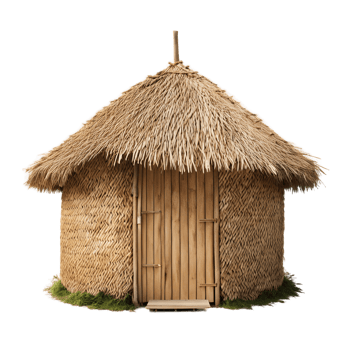 Straw Hut Isolated on Transparent Background png
