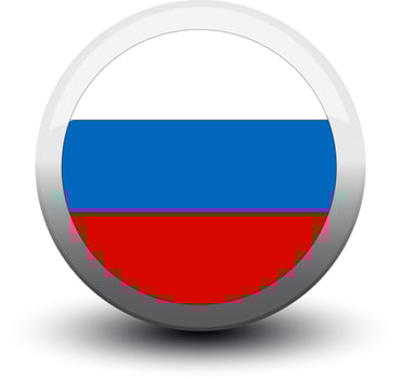 flag icon web button russia vector