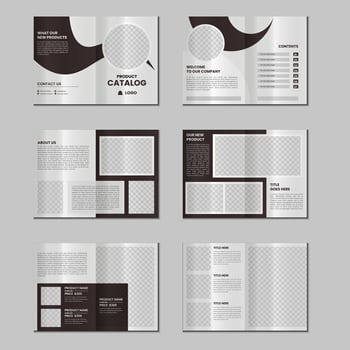 Furniture catalog design or a4 12 pages product catalogue template design vector