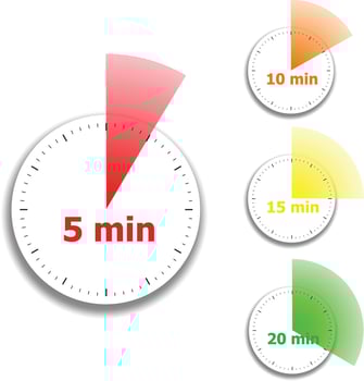 clock face stopwatch pattern vector