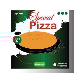 Social media food design template. vector