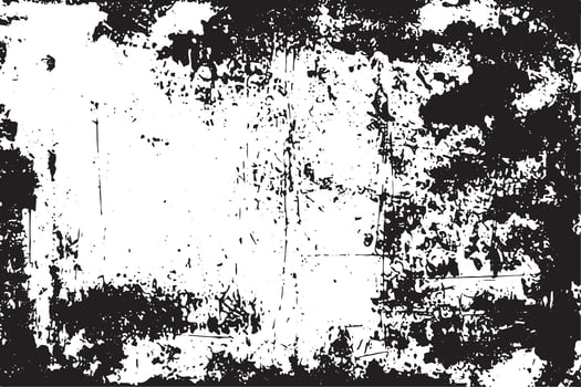 Aged Black and White Grunge Texture with Messy Details vector