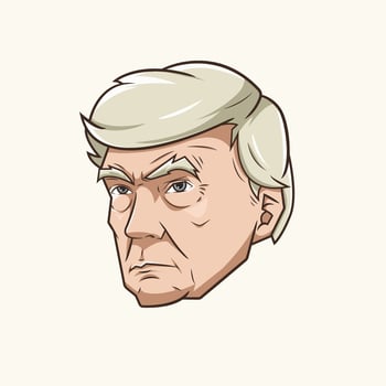 Donald Trump illustration vector