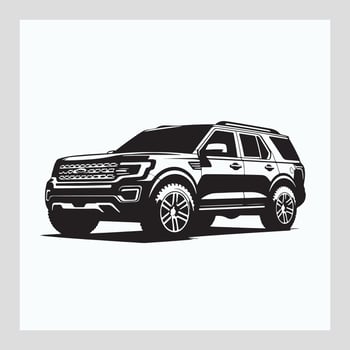 illustration of a SUV vector