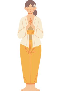 nyepi woman prayer png