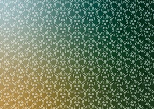 Abstract green gradient soft line pattern wallpaper background vector