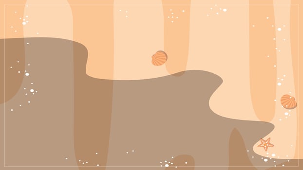 sea beach background design illustration vector