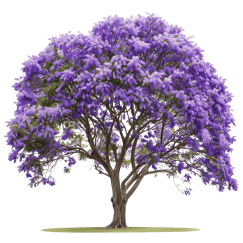 Purple Jacaranda Tree in Full Bloom png