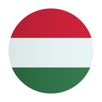 Hungary national flag badge. Sign, emblem country identity vector