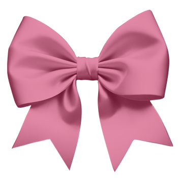 Pink bow illustration png