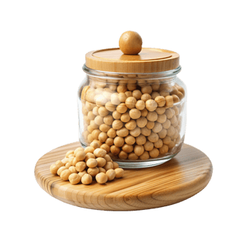 chickpeas in a glass jar png