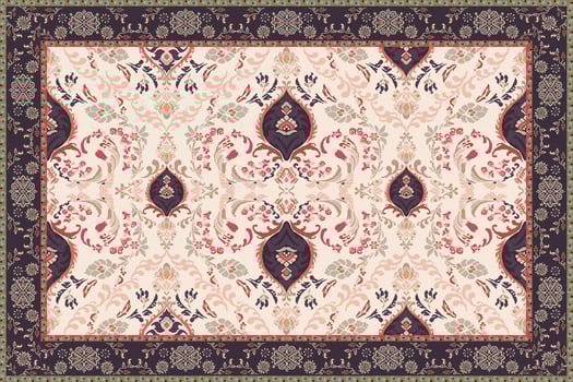 Vintage Arabic pattern.Persian colored carpet.Rich ornament for fabric design,handmade,interior decoration,textiles.Abstract design of persian carpet with geometric ornament.Moroccan style background. vector