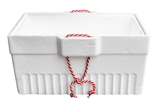 White foam cooler box png
