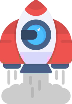 Startup Flat Icon vector