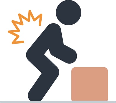 Repetitive Strain Flat Icon vector