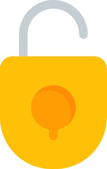 Unlock Flat Icon vector