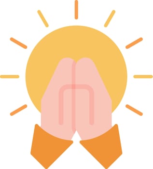 Spiritual Health Flat Icon vector